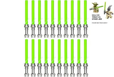 £11.99 • Buy 20 X Official Lego - Star Wars Lightsabers - Metallic / Bright Green, Fast - New