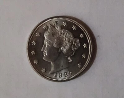 $0.99 • Buy L@@K~1883 Liberty V Nickel~Without Cents~Brilliant Uncirculated~Super Sharp