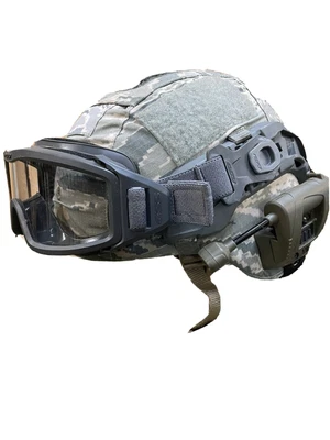 £465 • Buy US Issue Advanced Combat Helmet Ballistic Armour ACH IIIA, ESS Goggles & Torch