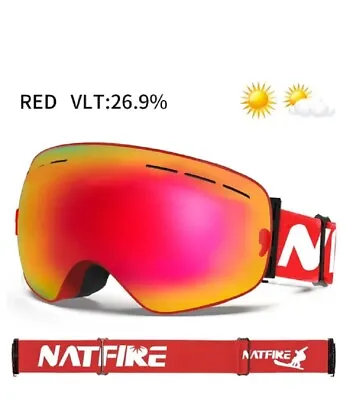 Anti-UV400 Snowboard Ski Goggles Men Women Winter Snow Sport Glasses Eyewear US • $23.50