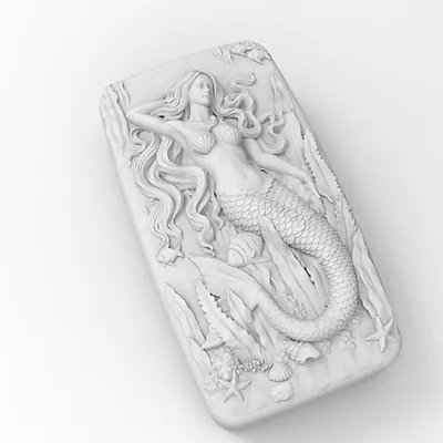 Soap Molds Silicone Craft Mermaid Flexible Soap Making Mould DIY Wax Resin Mold • $15