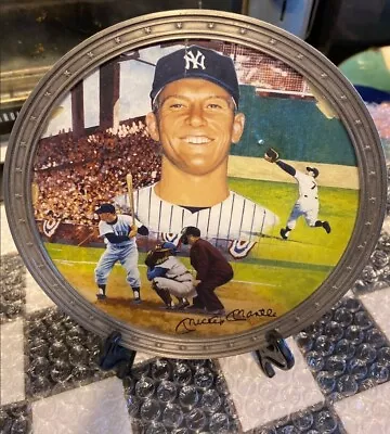 Mickey Mantle “Bronx Bomber” The Bradford Exchange 1996 Plate • $9.99