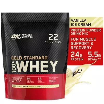 Optimum Nutrition Gold Standard 100% Whey Vanilla Ice Cream Protein Powder • $26