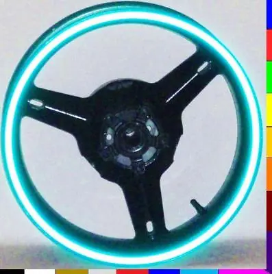 Plasma Blue Kawi Reflective Motorcycle Car Rim Stripes Wheel Decals Tape Sticker • $16.49