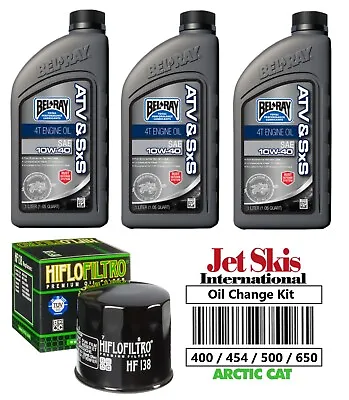 Bel-Ray Oil Change & Filter Kit ATV ARCTIC CAT 400 500 4x4 4x2 ACT Automatic • $49.99