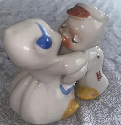 Vintage Van Tellingen Salt And Pepper Shakers Dutch Boy Girl Hugging • $17.99