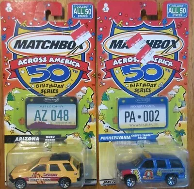 Matchbox Across America Birthday Series Pennsylvania & Arizona 1:64 • $15.99