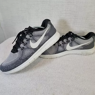 Nike Mens Free RN 2017 Running Shoes Gray 880839-002 Low Top Sneakers Size 13 • $49.95
