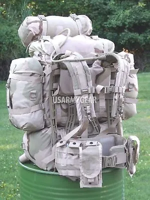 US Army Military Molle Desert Ruck Sack Rifleman Set Assault Hydration Back Pack • $371