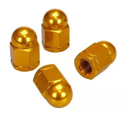 Aluminum Alloy BMX Acorn Axle Nuts 3/8  X 26T (SET OF 4) DARK GOLD • $13.99