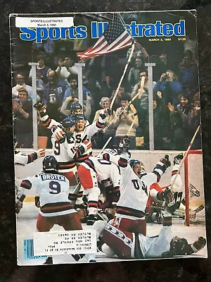 Vintage Sports Illustrated March 3 1980 Miracle USA Olympic Hockey Team • $35