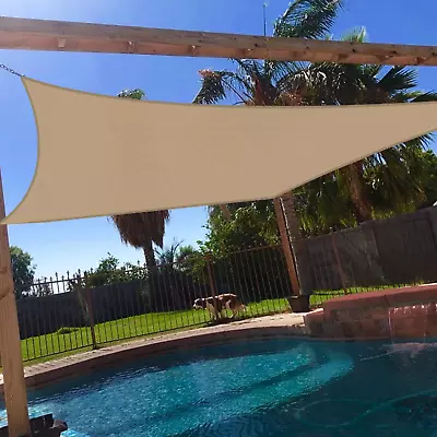 8' X 8' Sun Shade Sail Rectangle Outdoor Canopy Cover UV Block For Backyard Porc • $37.99