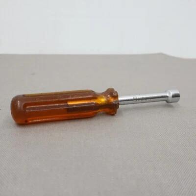 $6.80 • Buy Vintage Vaco 7/16 Inch Nut Driver Hex Head Amber Yellow Plastic Handle