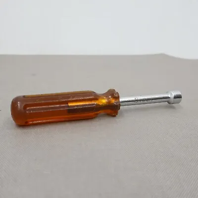 Vintage Vaco 7/16 Inch Nut Driver Hex Head Amber Yellow Plastic Handle • $6.80
