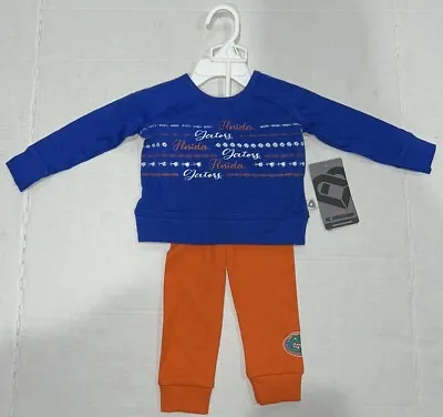 Florida Gators Colosseum Infant Girls Blue Orange T-Shirt & Leggings Set 0-3 MO • $19