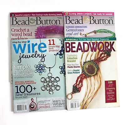 Bead Magazines Make Beaded Necklace Earrings Wire Jewelry Beadwork Projects DIY • $10.99