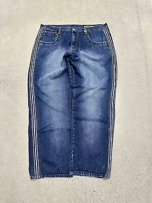 Phat Farm Y2K Baggy Jeans Men 42x33 Wide Leg Southpole Style Faded Skater Jeans • $80