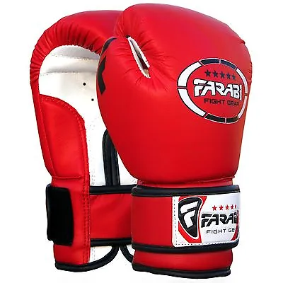 Farabi Kids Boxing Gloves 4-oz Kickboxing MMA Muay Thai Punching Bag Training • $17.99