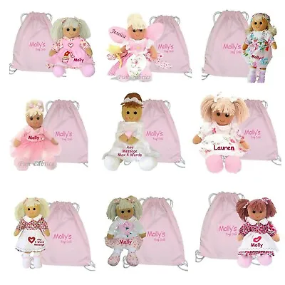 £25 • Buy Personalised Rag Doll Baby's 1st Birthday Bridesmaid FlowerGirl Christening Gift