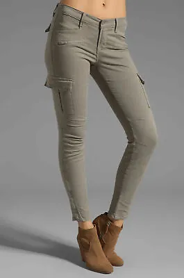 $278 NWT J BRAND Sz26 GRAYSON MILITARY CARGO MID-RISE SKINNY STRETCH JEANS VIN D • $89