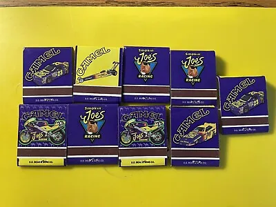 9 Assorted Vintage Full Un-struck JOE CAMEL MATCH BOOKS 1996 NEW NEVER USED L99 • $4.44