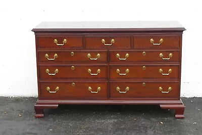 Mahogany Long Dresser Tv Media Console Bathroom Vanity By Councill 2727 • $1012.50