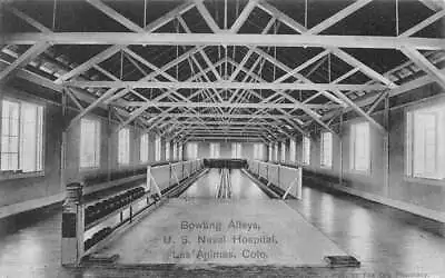 Las Animas Colorado US Naval Hospital Bowling Alley Vintage Postcard AA84303 • $10.75