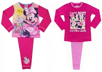 Girls Minnie Mouse Pyjamas Disney Character Nightwear 12 Months-10 Years • £6.40