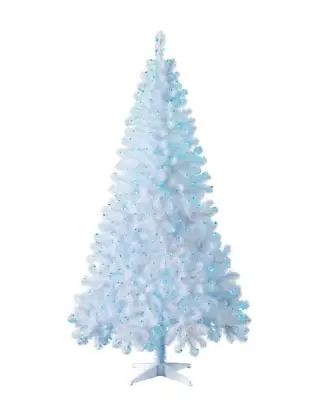 6.5 Ft Pre-Lit Madison Pine Artificial Christmas Tree Clear Incandescent Lights • $61.89