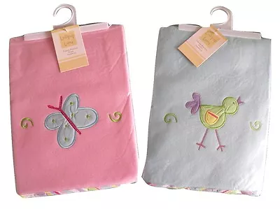 Personalised Baby Blanket Embroidered Pram Crib Blanket Soft Fleece Gift Present • £9.95