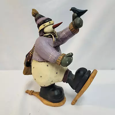 Williraye Studio 1999 Figurine  Winter Frolic  Snowman In Snowshoes WW2281 • $14.99