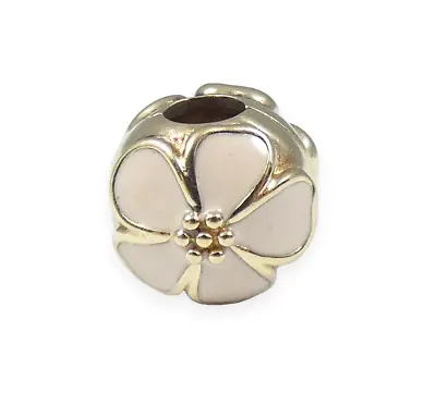 $269 • Buy Genuine Pandora 14ct Yellow Gold Cherry Blossom 750816 Clip Charm Bracelet 585