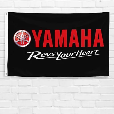 For Yamaha Motorcycle Fans 3x5 Ft Flag Motorcycle Motocross Bike Moto GP Banner • $13.99