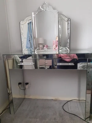 £50 • Buy Next Mirrored  Dressing  Table  And Mirror