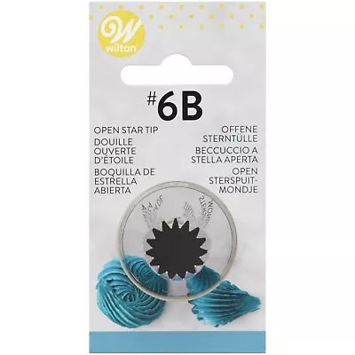 WILTON 6B Open Star Nozzle Piping Icing Nozzle Tip Genuine  • £6.48