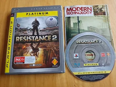 PlayStation 3 RESISTANCE 2 Platinum PS3 Game SHOOTER • $9.95