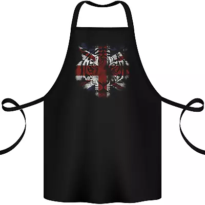 Union Jack Tiger Great Britain Flag UK Cotton Apron 100% Organic • £12.99