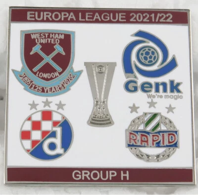 £4.95 • Buy West Ham United Europa League Badge