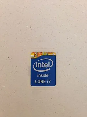 Intel Core I7 Inside Sticker 15.5 X 21 Mm 5 X 5 Pieces Logo  Fast Ship • $6.99