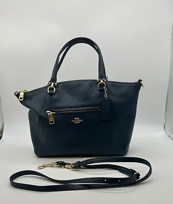 Coach Prairie 79997 Crossbody Satchel Handbag - Vintage Midnight Blue • $56