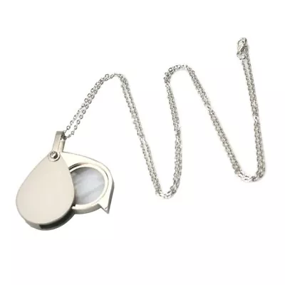 Necklace Magnifying Glass Reading Inspection Coins Pendant Newspaper Books Tool • £6.68