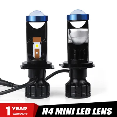 2X H4 9003 Bi-LED Mini Projector Lens Bulb Headlight Headlamp Hi/Lo Retrofit LHD • $49.98