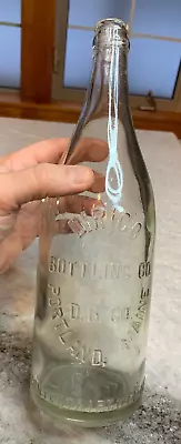 Rare Antique Dirigo Bottling Co. Embossed Soda Bottle Portland Maine 11.5  T • $44.50