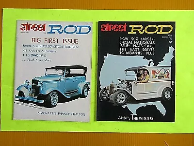 Two 1971 Street Rod Magazines First Issue October & December • $12.55