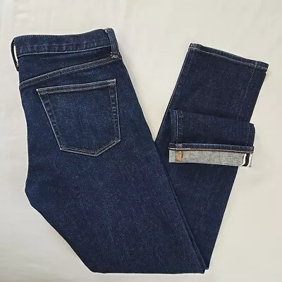 Uniqlo Kaihara Japanese Selvedge Jeans Men's 34x34 (31.5) Slim Straight Low Rise • $34.97