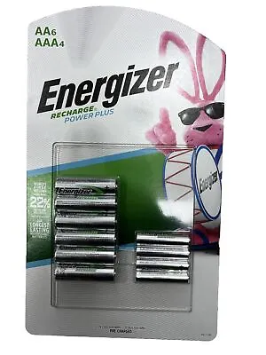 Energizer Recharge Power Plus AA (6) & AAA (4) Batteries SEALED • $19.99