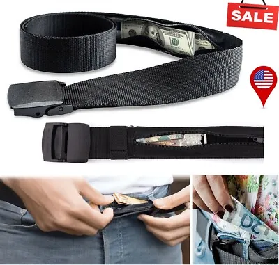 Men Anti Theft Travel Security Belt Nylon Military Tactical Hidden Money Belt US • $8.89