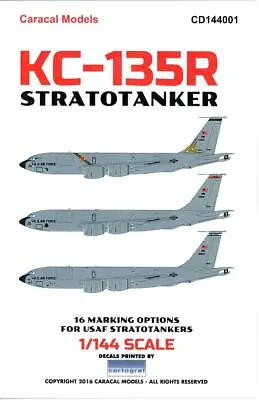 Caracal Decals 1/144 BOEING KC-135R STRATOTANKER U.S. Air Force Air Tanker • $15.50