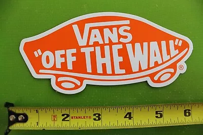 VANS Shoes Off The Wall Surf Dogtown Orange White Vintage Skateboarding STICKER • $15