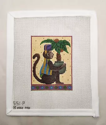 Melissa Shirley Needlepoint Canvas Monkey Palm • $39.99